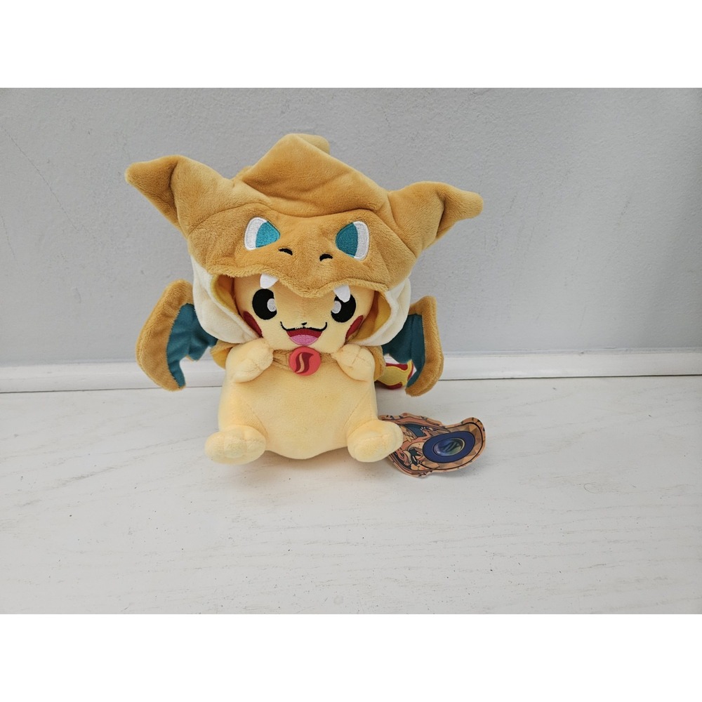 Mega Charizard Pikachu‎ Plush Poncho Pokemon New With Tags 2018